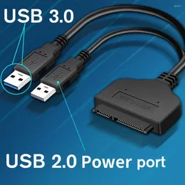 Computerkabel SATA zu USB 3.0/2.0 Festplattentreiber-Adapter, unterstützt 2,5 Zoll externes SSD-Festplattenlaufwerk, 22-poliges III-Kabel