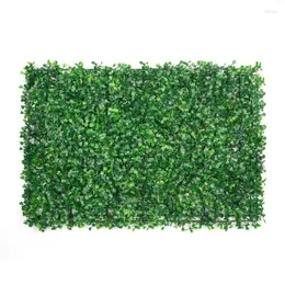Decorative Flowers Artificial Plant Wall Boxwood Hedge Panel For Wedding Party Garden Home Decor Fake Plants Green Grass Greenery