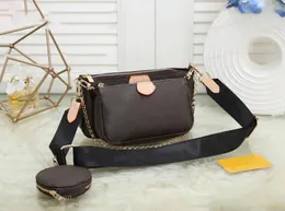 2022 Kvinnor Luxurys designers väskor kvinnor crossbody väska äkta handväskor purses lady tote coin handväska tre objekt