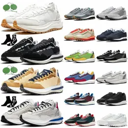 Zapatos para correr vaporwaffle zapatos deportivos para hombre waffle pegasus fragment Undercover LDWaffle ldv clot Pure Platinum Sail white Nylon Noir