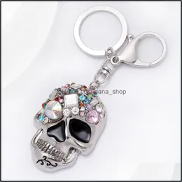 Charms Findings Components Fashion With Lobster Clasp Dangle White Rhinestone Skl Face Pendants Diy Charms For Jewelry Makin Nanashop Dhslz