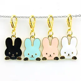 Brand New Fashion Floating Charms Alloy Lobster Clasp 3 Color Rabbit Animals Charms DIY Accessories Jewelry285r