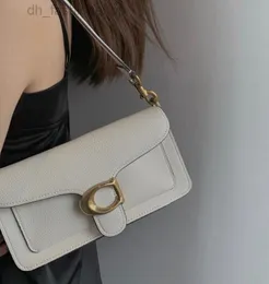 5A Women's Tabby handbag cowhide oneshoulder messenger bag retro versatile long short two detachable shoulder straps overall exquisite 230103