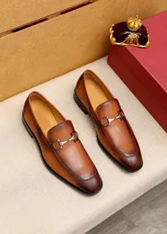 Fashion Men's Dress Shoes Genuine Leather Classic Loafers Mens Brand Elegant Evening Slip On Moccasins Shoes Men Casual Flats Size 38-45