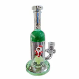 Hookahs mini szklany bong z Santa Perc Christmas Small Glass Bong z miską akcesoria na Xmas Festival Edition