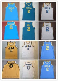 Jerseys de basquete da NCAA Men UC Bruins College Russell 0 Westbrook Lonzo 2 Bola Reggie 31 Miller 32 Walton 42 Love Top Quality