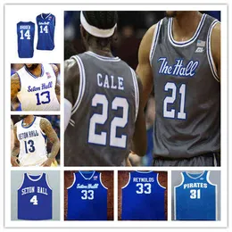 Faculdade usa camisa de basquete personalizada Seton Hall Powell Sandro Mamukelashvili Jared Rhoden Bryce Aiken Myles Cale Kadary Richmond Alexis Ye