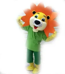 2022 Stage Performance Orange Color Lion Mascot Costume Halloween Christmas Fancy Party Cartoon Character Outfit Suit Adult Women Men Dress Carnival Unisex Adults