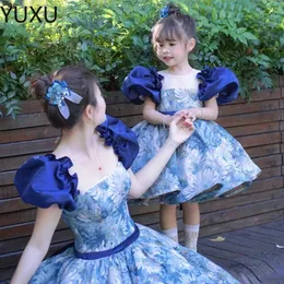 Flickor Pageant Dresses Mother and Daughter Matching Dresses Prom Gowns Elegant Flower Girls Dresses