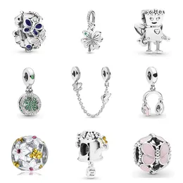 925 Silber Charm Perlen baumeln Legierung Frühling Schmetterling Klee Bella Bot Bead passen Pandora Charms Armband DIY Schmuck Zubehör