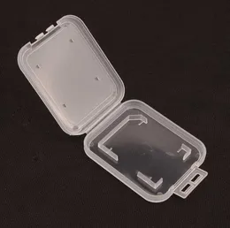Protektorboxhalter Kunststoff transparent mini für SDHC TF MS Speicherkartenspeicher Hülle Kastenbeutel C0905