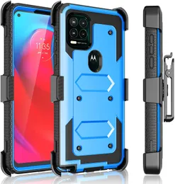 Phone Cases For Motorola E6 E7 G7 G POWER PLUS STYLUS PURE Z2 Z3 Z4 PLAY With 3-Layer Heavy Duty Shockproof Anti-drop Belt Clip Kickstand Defender Protective Cover