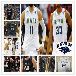 Bär 2021 Nevada Wolf Pack College Basketball NCAA Stitched 10 Caleb Martin Jalen Harris Lindsey Drew Johnson Cody Caroline Custom Sewn Jer