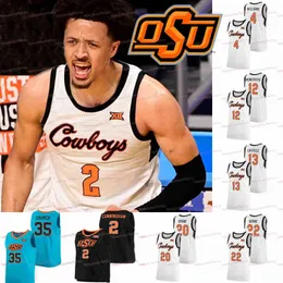 College Basketball Wears College Custom OSU Basketball Jersey NCAA College John Starks Cade Cunningham Rondel Walker Harris Jr. Boone Moncrieffe Williams Pena Jr.