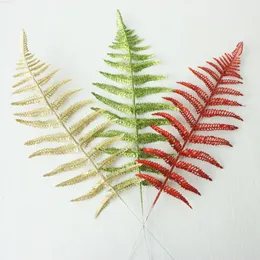 Faux Floral Greenery 10pcs Simulation Fern Leaf Family Home Christmas Decoration Props J220906