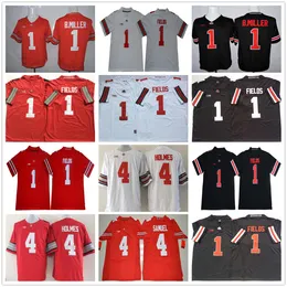 Колледж NCAA штат штат Огайо Buckeyes Football Jerseys 1 Braxton Miller 1 Джастин Филдс 4 Кертис Самуэль 4 Сантонио Холмс