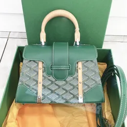 Original hot clutch tote bags mens women's handbags Genuine Leather with box Luxury designer messenger Hand Painted wooden handle crossBody Shoulder Bag