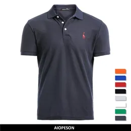 Herrpolos aiopeson man polo skjorta herr casual hjort broderi 35% bomullspolo skjorta män kort ärm hög kvantitet polo män 220905