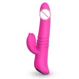 美容アイテムウィブレーターDLA KOBIET 360 OBRACANIE DUAL G SPOT DILDO KRLIK WIBRACJE SILIKONOWE OGRZEWANIE CLIT ANAL MASSAGER ZABAWKI EROTYCZNE