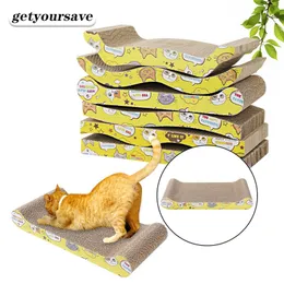 Cat Furniture Scraking Scraper Toy Fare Scratcher Cardboard for S Katten Scratch Board Post Claw Grinder Pet Products 220906