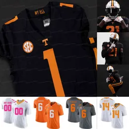 American College Football Wear College Alvin Kamara Tennessee Volunt￡rios Jersey de futebol da faculdade Hendon Hooker Javonta Payton Joe Milton III Tiyon Evans Velus Jon