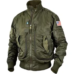 Giacche da uomo Cool Army Tactical Stand Collar Flight Jean Winter Bomber Combat 220906