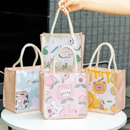 Bolsas de almacenamiento, bolso de lona japonés, bolso de mano para mujer, moda de otoño e invierno, bandolera pequeña de estilo coreano para mujer, bolso de mano de algodón y lino