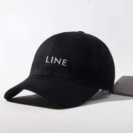 Letter Bordado de beisebol moda de moda masculina e feminina Curved Brim Duck Tongue Bap Outdoor Leisure Learshade Hat Hat Ball Caps