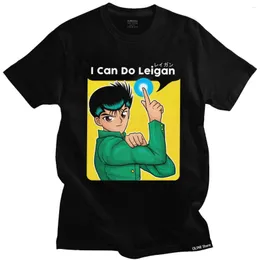 남자 T 셔츠 Yu Hakusho Yusuke Kurama 티셔츠 남자 승무원 짧은 슬리브 90S 만화 Tshirt 여름 그래픽 티 탑면 애니메이션 셔츠 선물