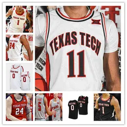 Il college indossa le maglie da basket Bryson Williams Texas Tech McCullar Terrence Shannon Jr. Kevin Obanor Davion Warren Marcus Santos-Silva Ado