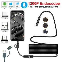 8mm 10M Flexible IP67 Waterproof Micro USB Inspection Borescope For Android PC Notebook 8LEDs Adjustable