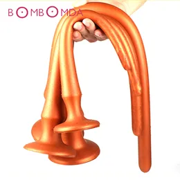 Kosmetyki 60 cm Bardzo Duga Korek Analny Dildo Butt Plug Dorosych Zabawki erotyczne dla mczyzn prostaty masa massgaer diecator stymulator w