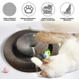 Cat Furniture Scratchers Magic Organ Scratch Board Pet Fradicing Round Forme Filed Sterrugated Sterger Large Claw and Itching Tool Toy 220906