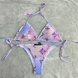 Bikinis Woman Two-Piece Bikini With Letter Swimsuits Crystal Summer Swimwear Beach Luxury Bathing Suits Three-point Swimsuit