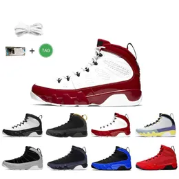 9 9S Mens Basketball Shoes Fire Red Olive Concord Pickle Gray Unc Racer Blue Black Whith High World Dream It Men Trainers Sports Size 40-47