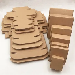 Geschenkpapier 50 Stück Multi-Size-nette quadratische Kraft-Verpackungsbox Hochzeitsfestbevorzugungsbedarf Handgemachte Seife Schokoladen-Süßigkeits-Geschenkbox 220906