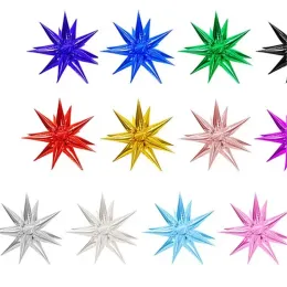 50pcs Explosion Star Balloons Ceremonia otwarcia przyjęcia urodzinowego Dekoracja ślubna Dekor woda stożka folia balonowa zapasy imprezowe