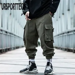 Mens Pants Cargo Men Hip Hop Harem Pant Streetwear Harajuku Track Jogger Sweatpant Cotton Techwear Trousers Male 220906