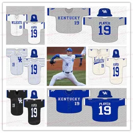 College Wears College Baseball Baseball Wears College Custom 2020 College Kentucky Wildcats 야구 저지 ORAJ ANU T.J. COLLETT BRAXTON CO