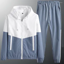 Herrsp￥rar Eaeovni Men Tracksuit Spring Autumn Sportswear 2 Piece Sets Sports Suit Hoodie Pant Sweatsuit Man Outfits Jogger