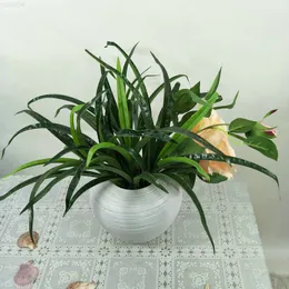 Faux Floral Greenery Simulated Cymbidium Home Decoration Artificial Plant Dried Flower Activity Atmosphere Fake Leaf Photography Props J220906