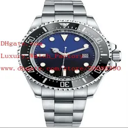 Fornecedor de f￡brica Moldura de cer￢mica de luxo A￧o inoxid￡vel D-Blue Seadweller 116660 44mm Mec￢nica autom￡tica MENS HOMEN FLIST WAT239V