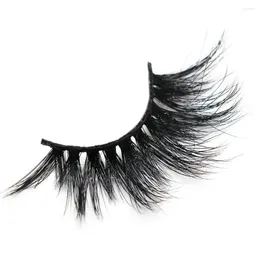 Ciglia finte 5 paia di visone 5D 25 mm di spessore Nero Natura Lashes Etichetta privata Scatole per ciglia Imballaggio