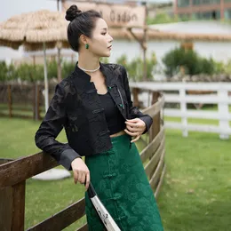 Asiatiska eleganta etniska kl￤der Thailand Style Women's Clothing Nationalitet Toppar och kjolupps￤ttningar vintage dr￤kt