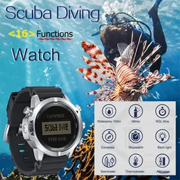 Dive Computers Multifunctional Diving Watches Professional Waterproof Scuba Compass Luminous Underwater Navigation Water Sports Digital Compass