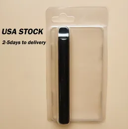 CLAMSHELL BLISTER PACK USA Stock Plectic Retail Package för 2,0 ml engångsvapspennor Keramiska vagn Förångare Förpackning Anpassad e Cigarettvape -patroner