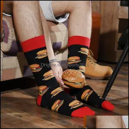 Party Favor Nowe projektowanie Casual Socks style Sock Sock Funny Cartoon Penguin Duck Pattern Animal Happy Men Drop dostawa 2021 Home G Dhngf