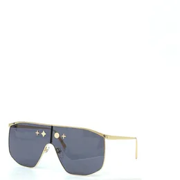 Novos óculos de sol de design de moda Z1717U piloto armação de metal escudo lente clássico monograma estilo popular ao ar livre UV400 óculos de proteção de alta qualidade