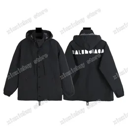 xinxinbuy Men designer Coats Jacket Paris Back letter print Windbreaker women oversize black yellow gray green purple XS-2XL