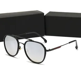 Neue Hexagon-Herren-Sonnenbrille, Glare, Damenmode, Trend, Farbverlauf, Metall-Stil, Sonnenbrille, Fahren, Strand, vielseitig, schwarzer Gun-Rahmen, Phnom Penh